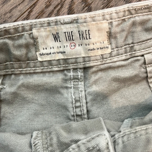 We the Free Free People wide leg canvas pants, 28 - Picture 2 of 3